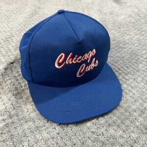VTG 90's Chicago Cubs MLB Blue Trucker Snapback Hat